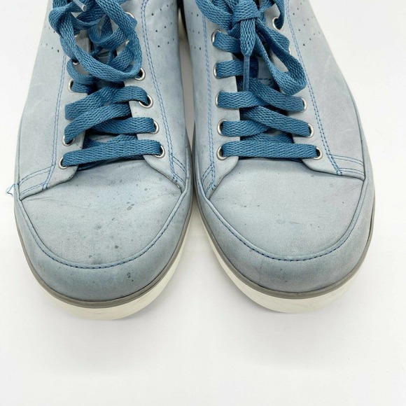 Fitflop Supertone Nubuck Skate Sneaker Shoes Sz 11 Mens Blue Lace Up Perforated - Picture 2 of 8